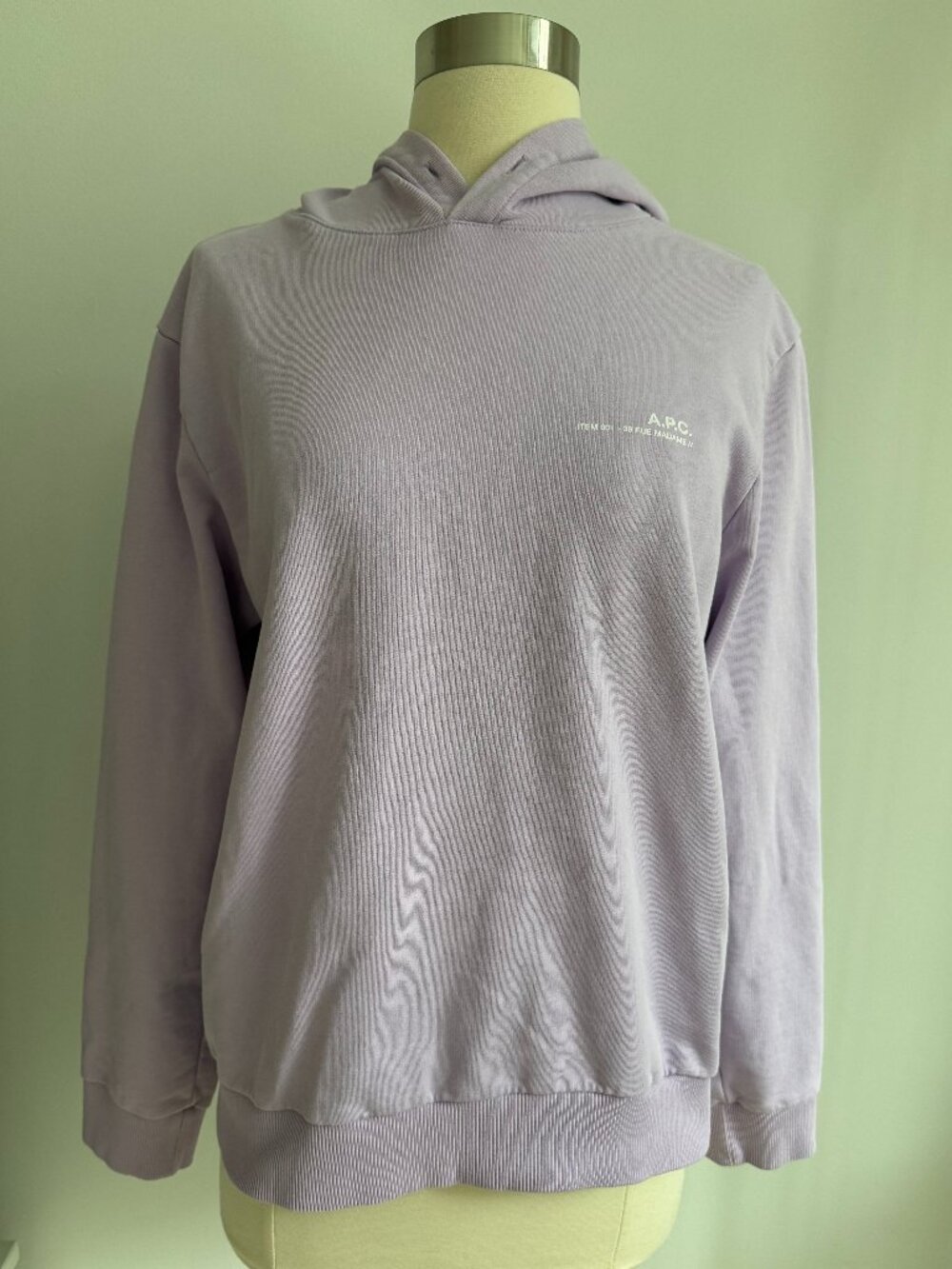 APC Hoodie - Size Medium, Lavender